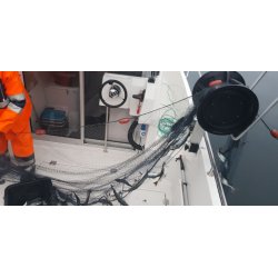 NYHET, n med batteripakke: PROFISHER EN m/garntrommel som har lineskive p indre ende og garngaffel