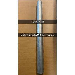 Aluminium rr 60 cm Ytre 50 mm, Indre 40 mm