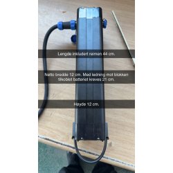 Batteripakke til Profisher EL/EN. Lithium (Li-ion) , 24 volt, 20 Ah. Vekt 4 kg.