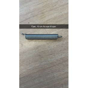 Fj�r til presshjul, lengde 10 cm.