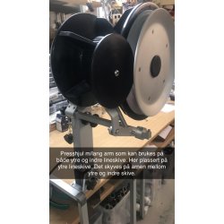 NYHET, n med batteripakke: PROFISHER EN m/garntrommel som har lineskive p indre ende og garngaffel