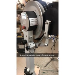 NYHET, n med batteripakke: PROFISHER EN m/garntrommel som har lineskive p indre ende og garngaffel