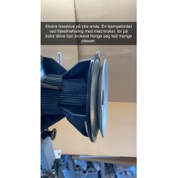 NYHET, n med batteripakke: PROFISHER EN m/garntrommel som har lineskive p indre ende og garngaffel