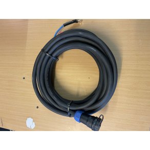 Kabel til OlsenBlokk 8 meter m/kontakt og kabelsko.  6 kvadrat
