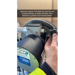 PROFISHER EL m/omformer og m/alum.skive m/2 kilspor og bom. 