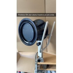 NYHET, n med batteripakke: PROFISHER EN m/garntrommel som har lineskive p indre ende og garngaffel