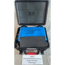 NYHET: Batteripakke til OlsenBlokk. 36V-20A, Lithium batteri LiFePO4. 