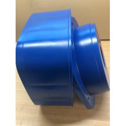 Deksel komplett til P220 i plast, bde foran (uten den svarte fronten) og bakdeksel (det runde).