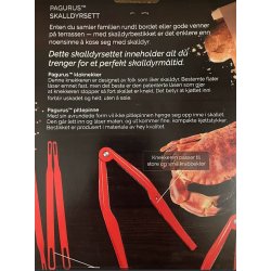 NYHET! PAGURUS SKALLDYRSETT, 1 stk Knekker og 6 stk Pitlepinner
