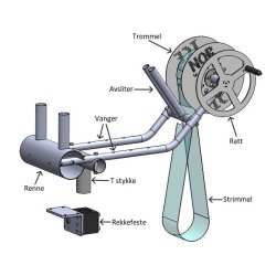 T-stykke til Smarthaler-mini som passer oppi rekkefeste