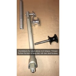 Hobbyfisher P220. Bensindrevet kraftblokk m/LITEN type alum.skive m/2 kilspor for tau/liner...