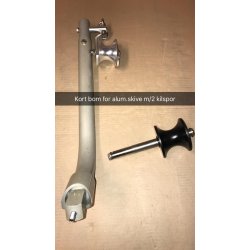 Hobbyfisher P220. Bensindrevet kraftblokk m/LITEN type alum.skive m/2 kilspor for tau/liner...