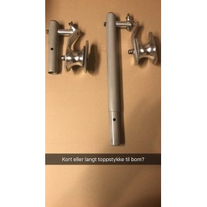 Toppdel til kort eller lang bom m/solid hengetrinse som passer til Hobbyfisher P220/E150