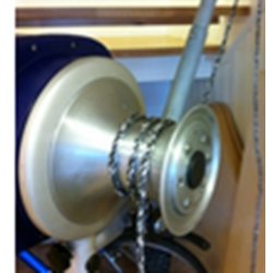 Hobbyfisher P220. Bensindrevet kraftblokk, m/taunokke (Capstan), transportabel vinsj