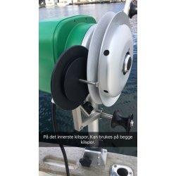 Presshjul til alum.skive m/2 kilspor til Hobbyfisher E150/P220