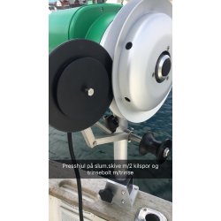 Presshjul til alum.skive m/2 kilspor til Hobbyfisher E150/P220