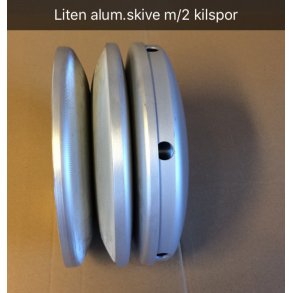 LITEN aluminiumsskive m/2 kilspor til Hobbyfisher P220/E150