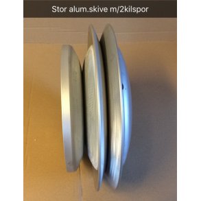 STOR aluminiumsskive m/2 kilspor til Hobbyfisher P220/E150
