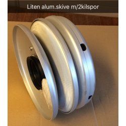 LITEN aluminiumsskive m/2 kilspor til Hobbyfisher P220/E150