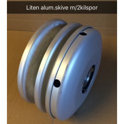 LITEN aluminiumsskive m/2 kilspor til Hobbyfisher P220/E150